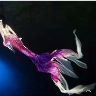 (KÈM ÁO BƠI +QUÀ TẶNG) Đuôi người cá Mỹ nhân ngư Mermaid tail có tua rua loại hịn
