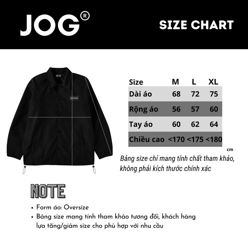 Áo Khoác JOG JACKET Unisex Nam Nữ Form Rộng