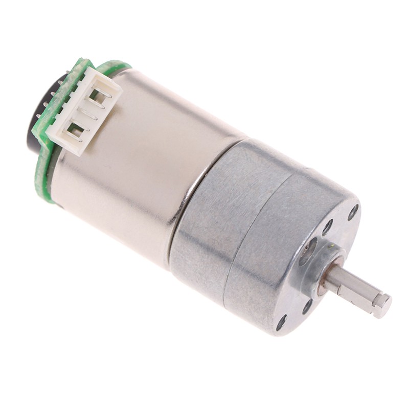 [onsalezone]DC 6V 12V Full Metal Gear Box 32-64RPM With Encoder speed For Smart Car Robot