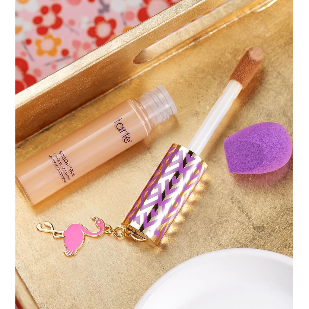 Tarte - Set Kem Che Khuyết Điểm Tarte Shape Tape Concealer &amp; Sponge Set