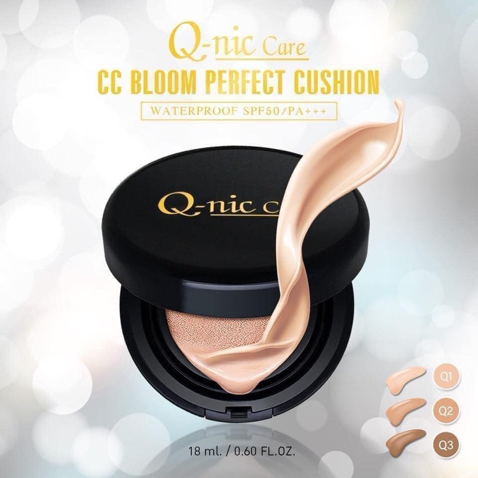 01 Phấn Nước Không Trôi CC Bloom Perfect Cushion Q-nic Care Thái Lan