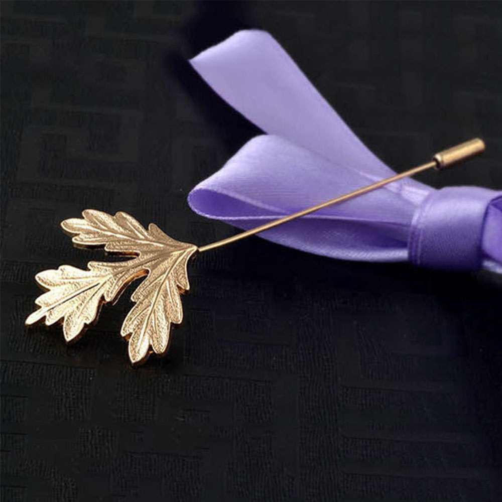 Ghim Cài Áo Hình Lá Phong Nhiều Màu Chất Lượng Cao