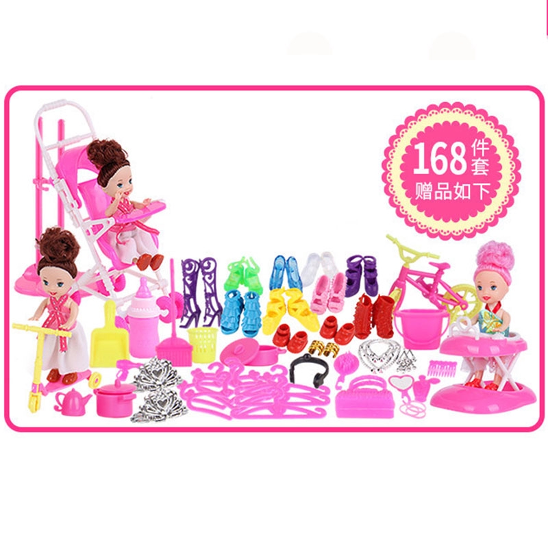 Bộ 168 Đồ Chơi Búp Bê Barbie