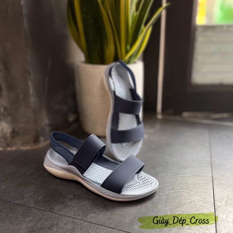 SANDAL CROCSS LITERIDE PCAER 360 CHO NỮ MÀU NAVY HÀNG FULL HỘP