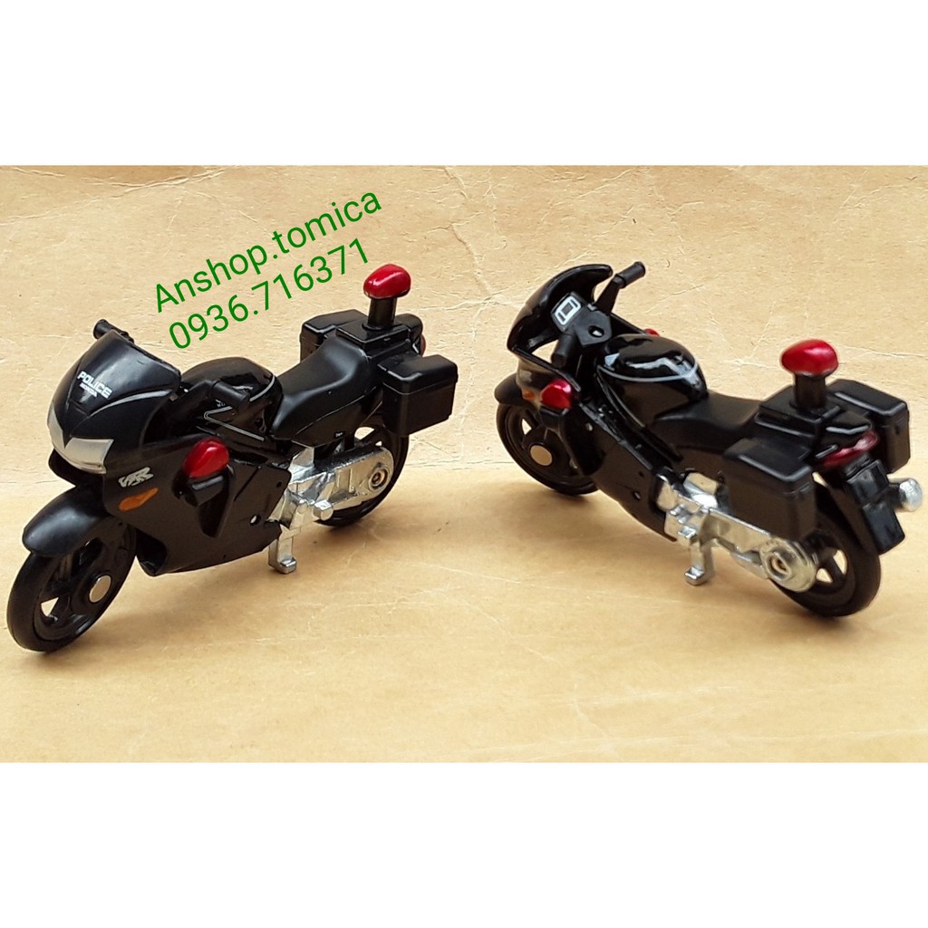 Mô hình xe mô tô 2 bánh màu đen tomica Nhật Bản