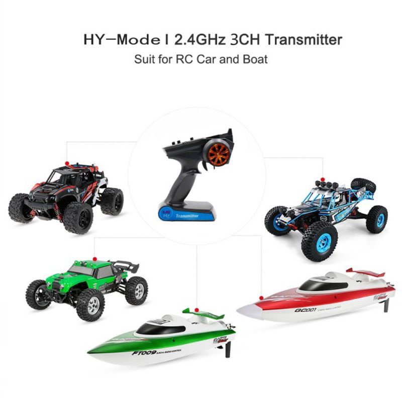 Bộ Truyền Tín Hiệu Điều Khiển Từ Xa Musc 2.4g 3ch Rc Cho Xe Hơi / Tàu Thuyền