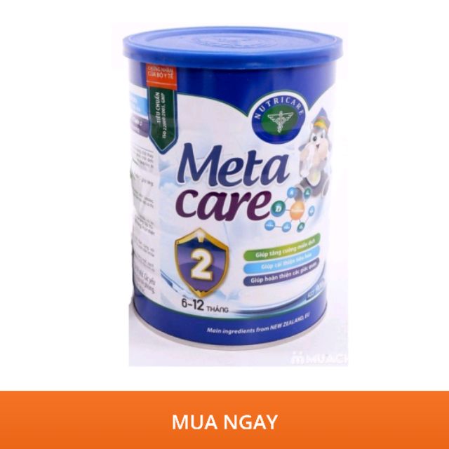 Sữa bột meta care 2 900gram