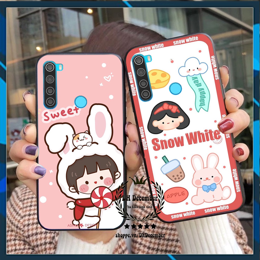 Ốp lưng Xiaomi REDMI NOTE 8 in hình 3D lucky, gấu Brick xinh xắn - KHÔNG NÊN BỎ LỠ