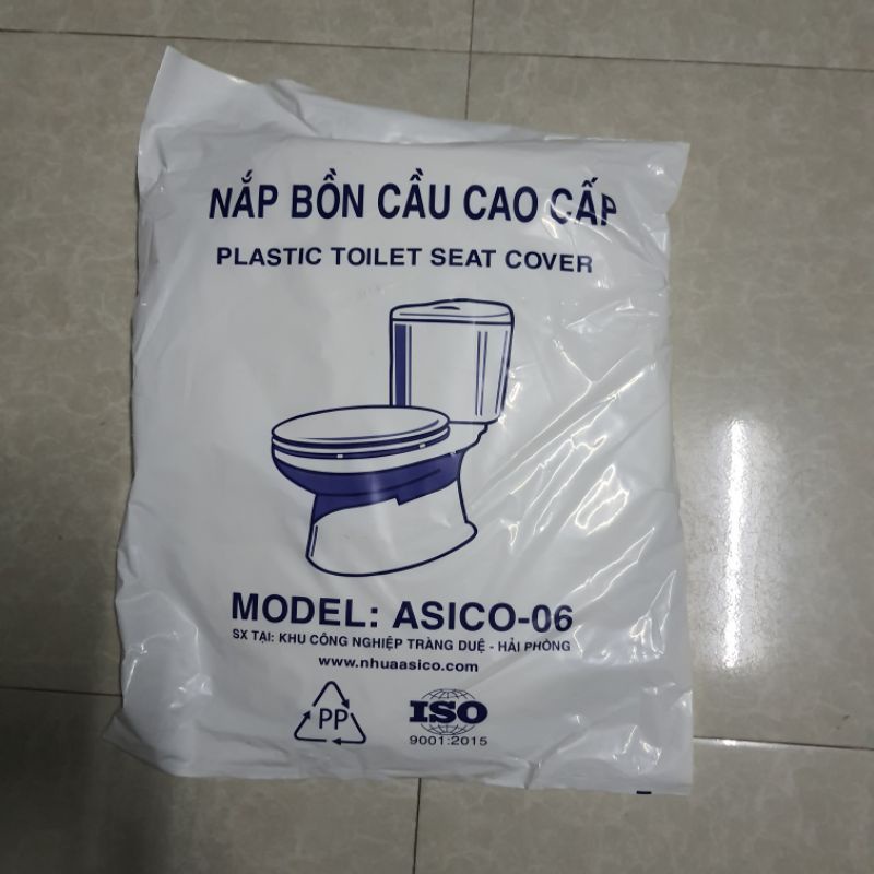 [XẢ]Nắp bồn cầu ASICO - 06 nhựa Plastic (Phù hợp với mọi loại bồn cầu....