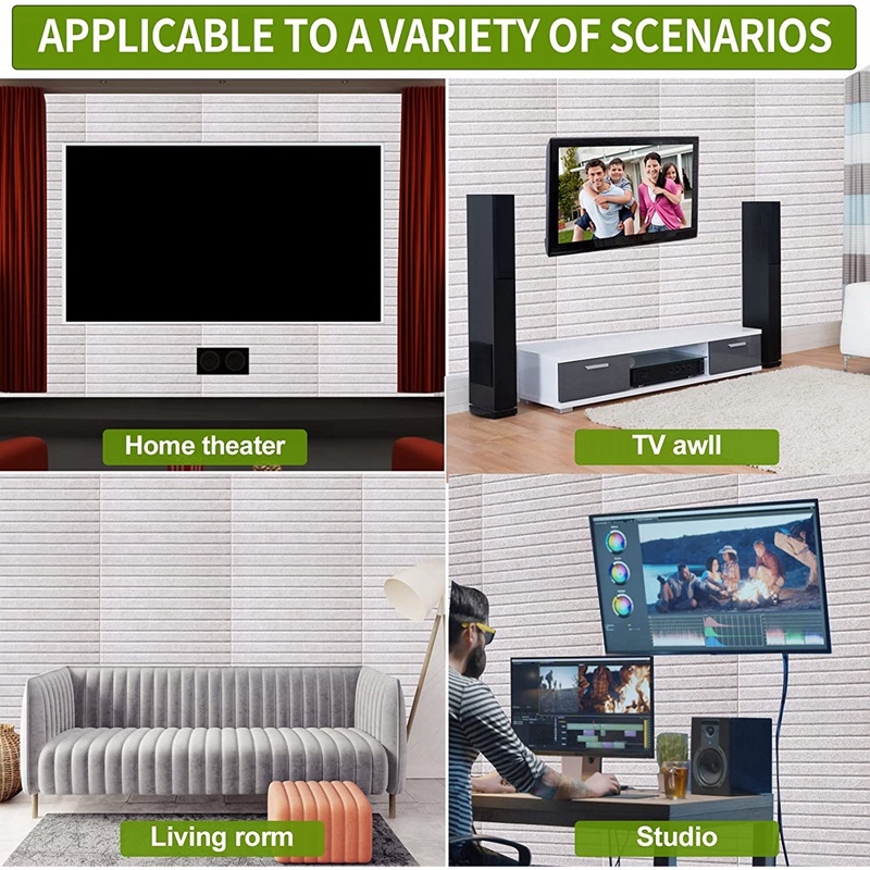 Set 16 Tấm Bảng Treo Tường Chống Âm Thanh Và Loại Bỏ Tiếng Ồn Chuyên Nghiệp Dành Cho Studio