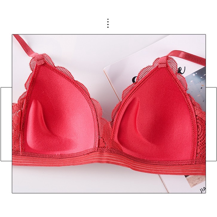 Áo Bralette ren hoa không gọng đệm liền mỏng BRA02_NuciFera có móc cài sau điều chỉnh