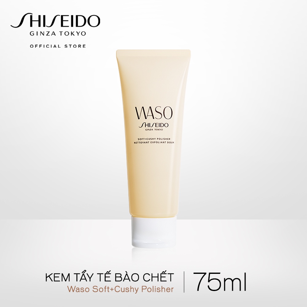 [Mã COSSD5 giảm 10% đơn 600K] Kem tẩy tế bào chết Shiseido WASO Soft+Cushy Polisher 75ml