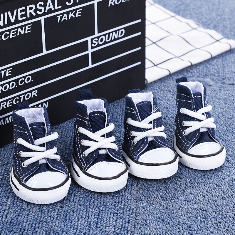 Giày cho thú cưng đế PVC chống trơn trượt kiểu dáng thể thao cá tính