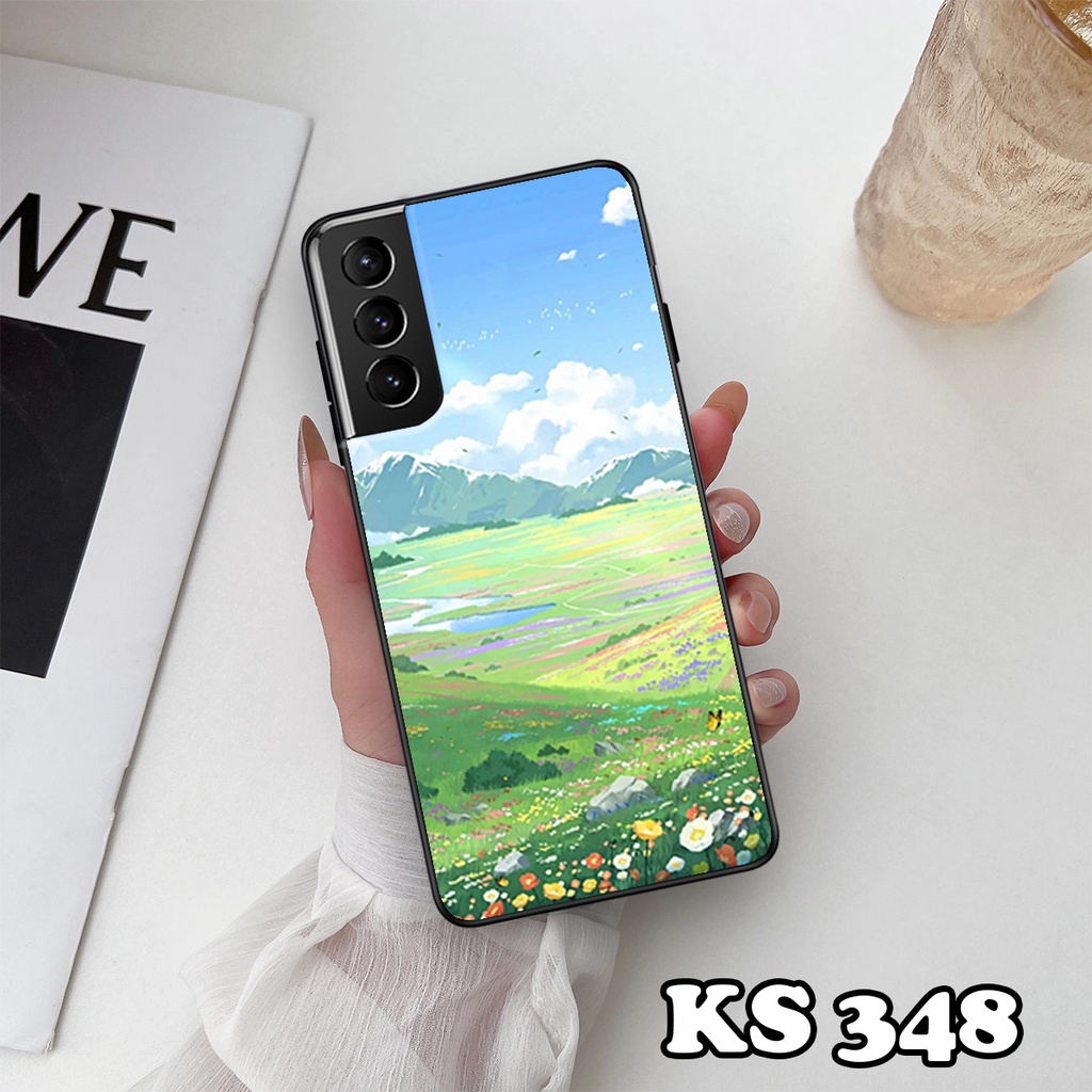Ốp lưng Samsung S21 - S21 Plus - S21 Ultra - S21 FE - Ốp Samsung in hình Cánh đồng hoa - Chất liệu TPU siêu bền