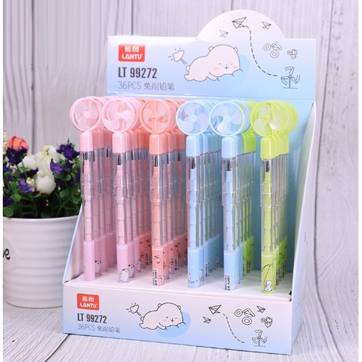 Bút chì kim hình quạt tai mèo mini BC52 bút chì dễ thương