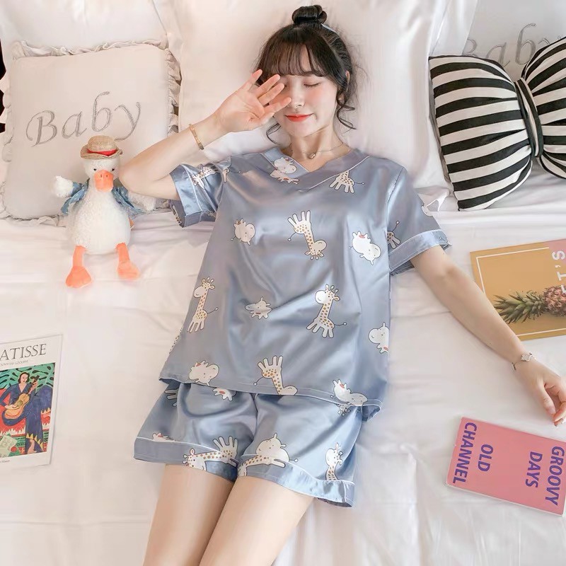 Quần áo ngủ nữ Pyjama mùa hè thoáng mát có nhiều hoạ tiết đẹp