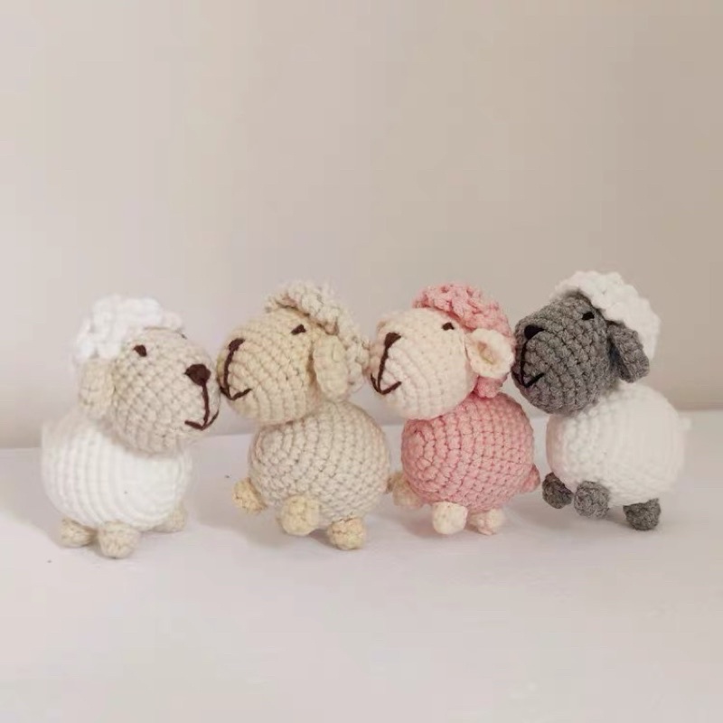 DIY Gói Nguyên Liệu Móc Len Thú Cừu Và Cánh Cụt- Quà Tặng Handmade Tự Làm Trang Trí Móc Khoá [Có hướng dẫn]