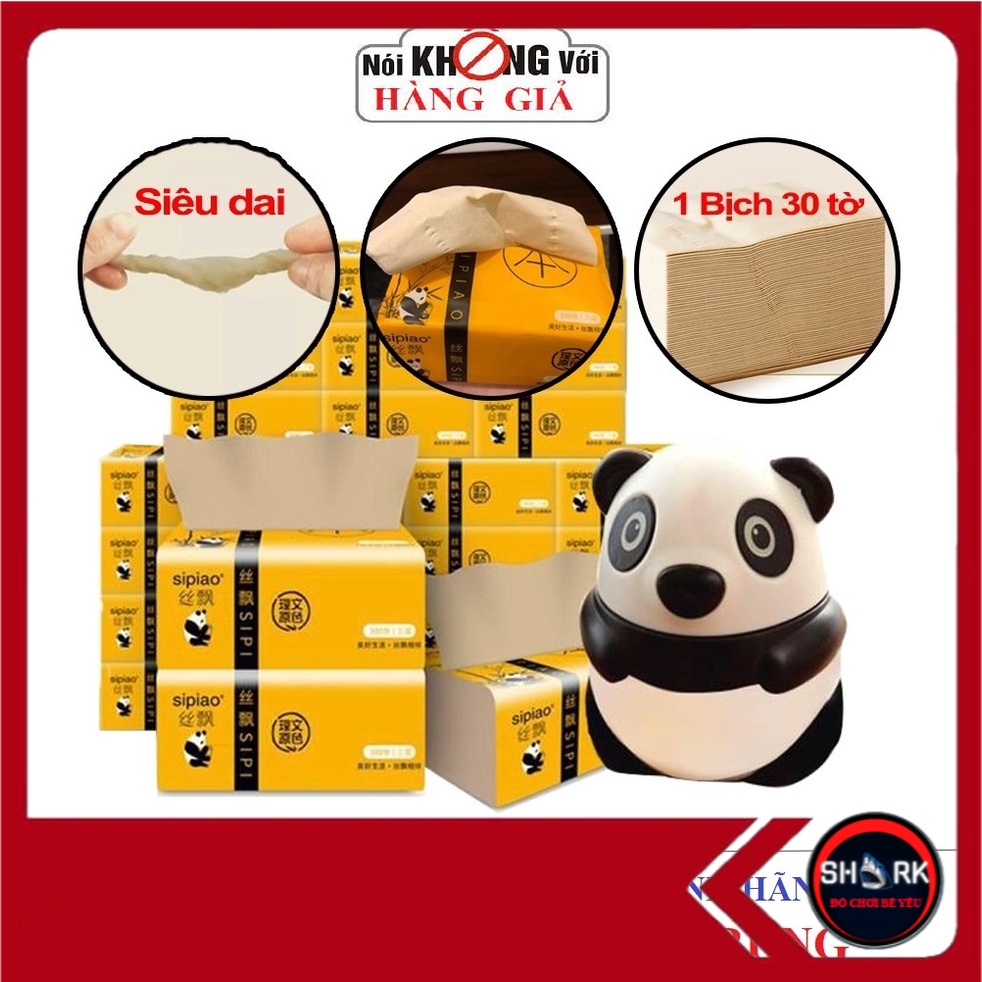 GIẤY ĂN GẤU TRÚC SIPIAO 6021 - NỘI ĐỊA TRUNG 100% - THÙNG 30 GÓI