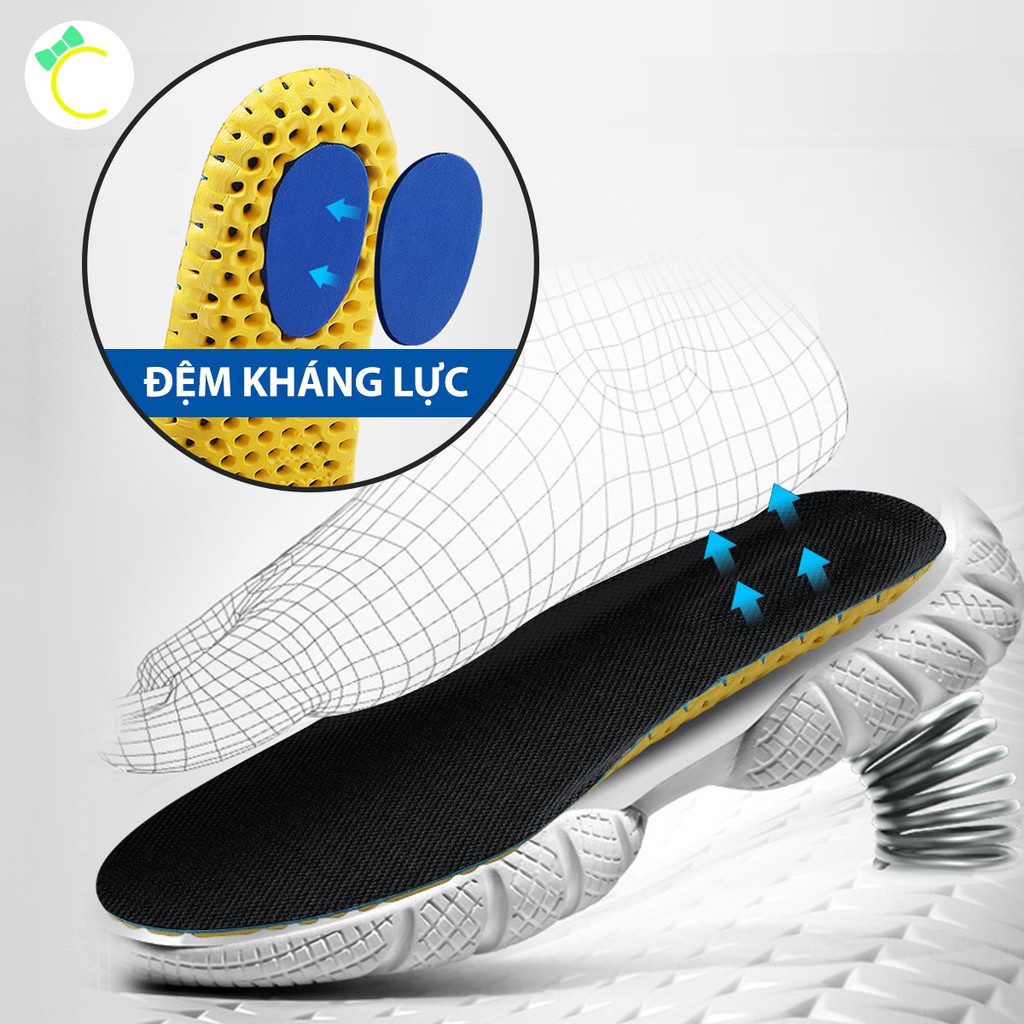 Lót giày thể thao EVA thoáng khí loại 3 lớp ngăn mùi và chống thốn gót - CMPK132