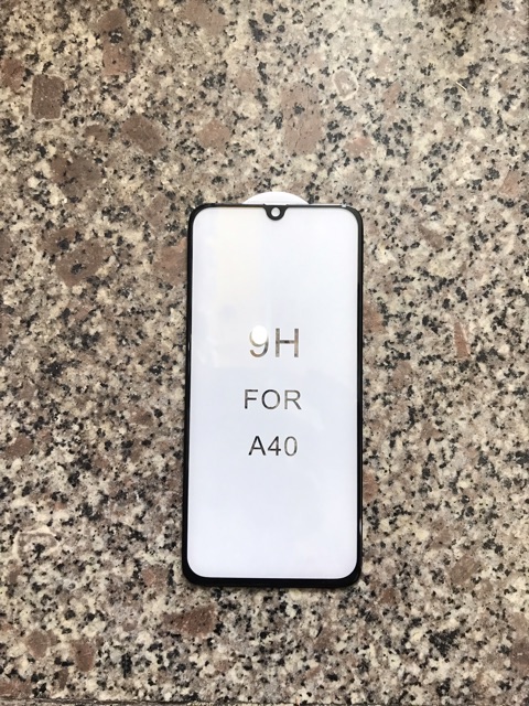 Kính cường lực full Màn Samsung A40 xịn bo góc