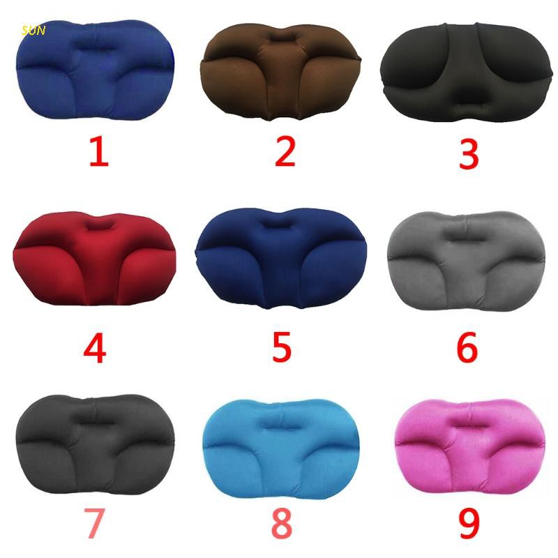 SUN Deep Sleep Addiction 3D Ergonomic Pillow Washable Pillowcase Cover with Micro Airballs Filling Travel Neck Pillows,for Neck Pain Bed Pillow, Back Support