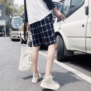 Quần short quần lửng caro