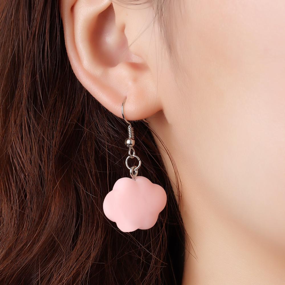 Khuyên Tai Dáng Dài Hình Đám Mây Dễ Thương Cho Nữ / Bé Gái Hoạt Hình