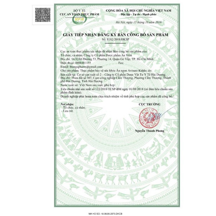 [Chính hãng] Siro ăn ngon Avisure Kiddo - Hộp 20 ống - giúp bé Thèm ăn và tặng cân  Date mới