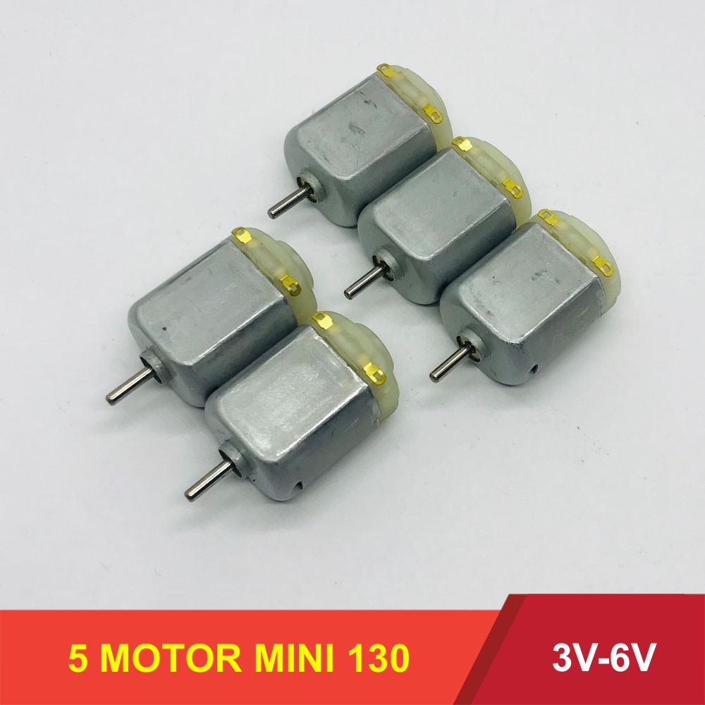 5 cái motor 130 mô tơ mini 3V - 6V của S.M.C motor chất lượng cao tốc độ 21000  RPM - LK0004