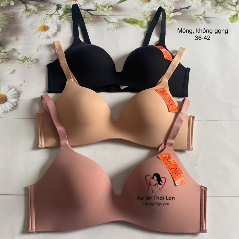Áo ngực su đúc không gọng bigsize Thái lan c811 quả to vải mát cho ngực to size 36 đến size 42 màu da/đen/hồng