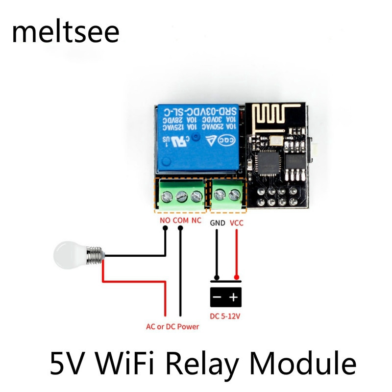 Mô Đun Rơ Le Wifi Esp8266 Esp-01S 5v Esp-01