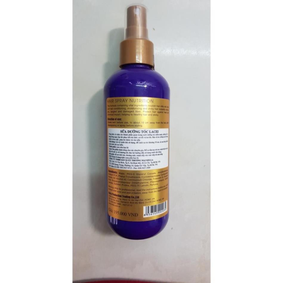 Sữa dưỡng Lacei Hair Spray Nutrition 200ml