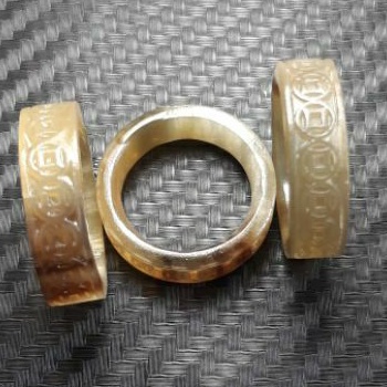 NHẪN KIM TIỀN CHẤT LIỆU GỖ - SỪNG