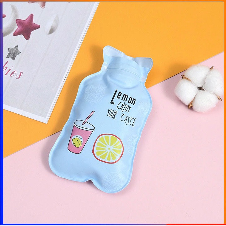 Túi Sưởi Ấm Tay In Họa Tiết Hoạt Hình Dễ Thương Thư Giãn Giữ Nhiệt Phong Cách