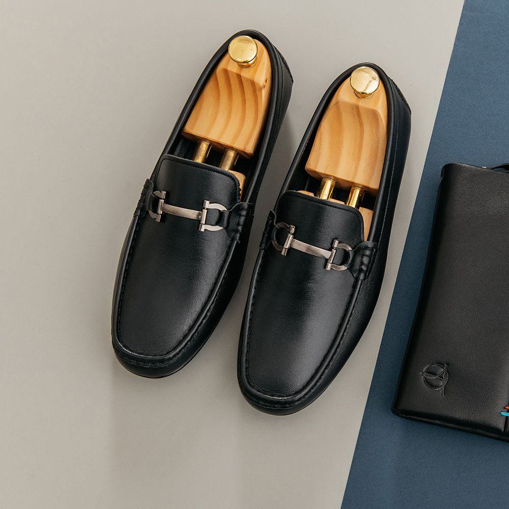 Giày lười nam da thật kiểu dáng Moccasin thời trang SIÊU ĐẸP hàng hiệu Tâm Anh mã GNTA53.6-D