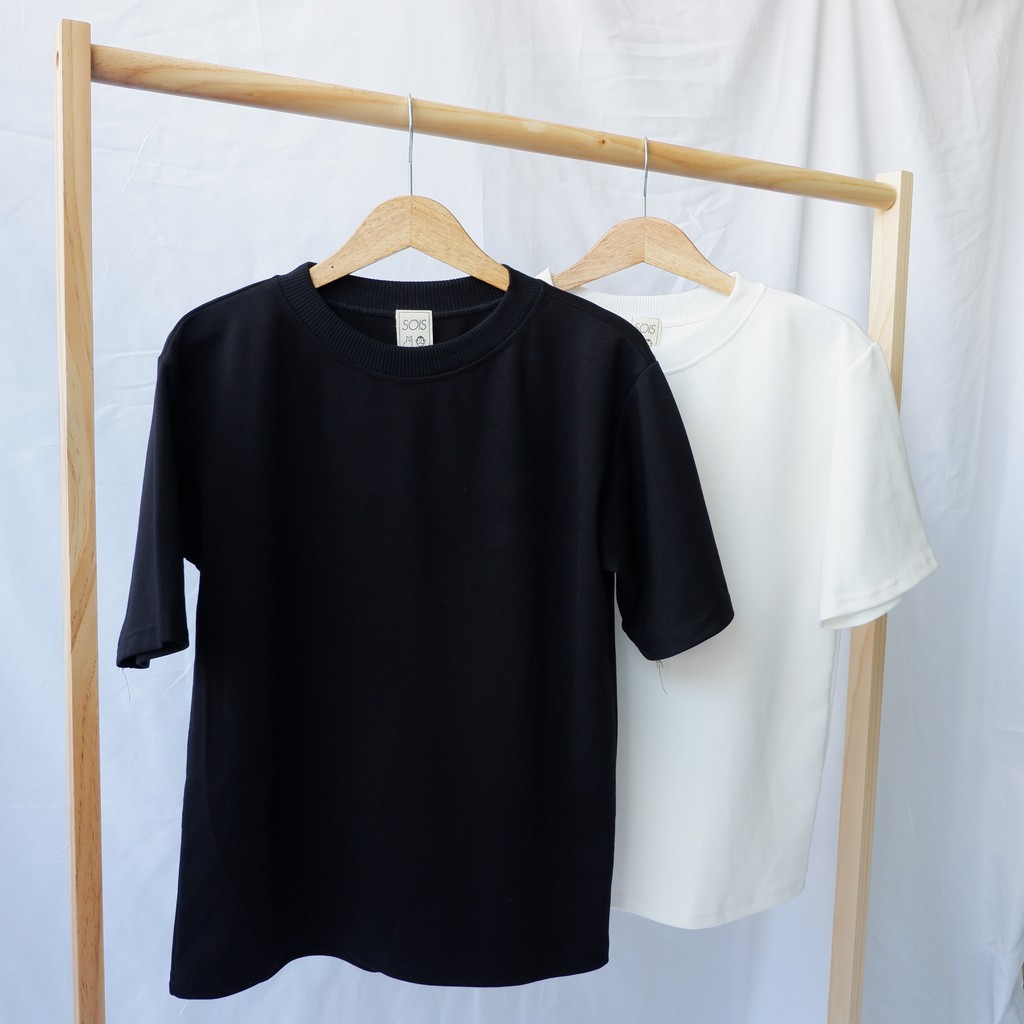 Áo Thun Trơn BASSIC Fom Lỡ Nam Nữ Cotton Co Dãn Thoải Mái Thấm Hút Năng Động Style Hàn Quốc