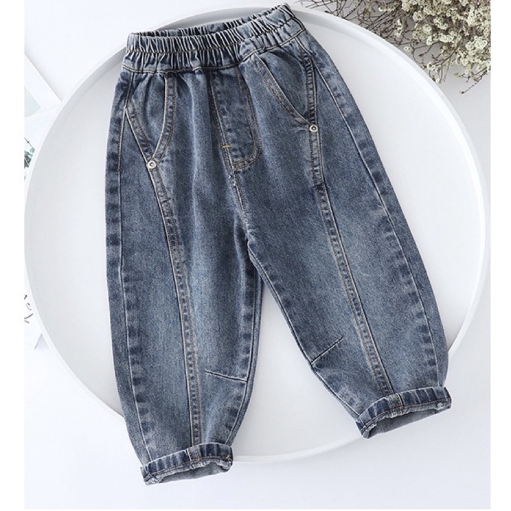 Quần Jean cạp chun QC cao cấp bé trai