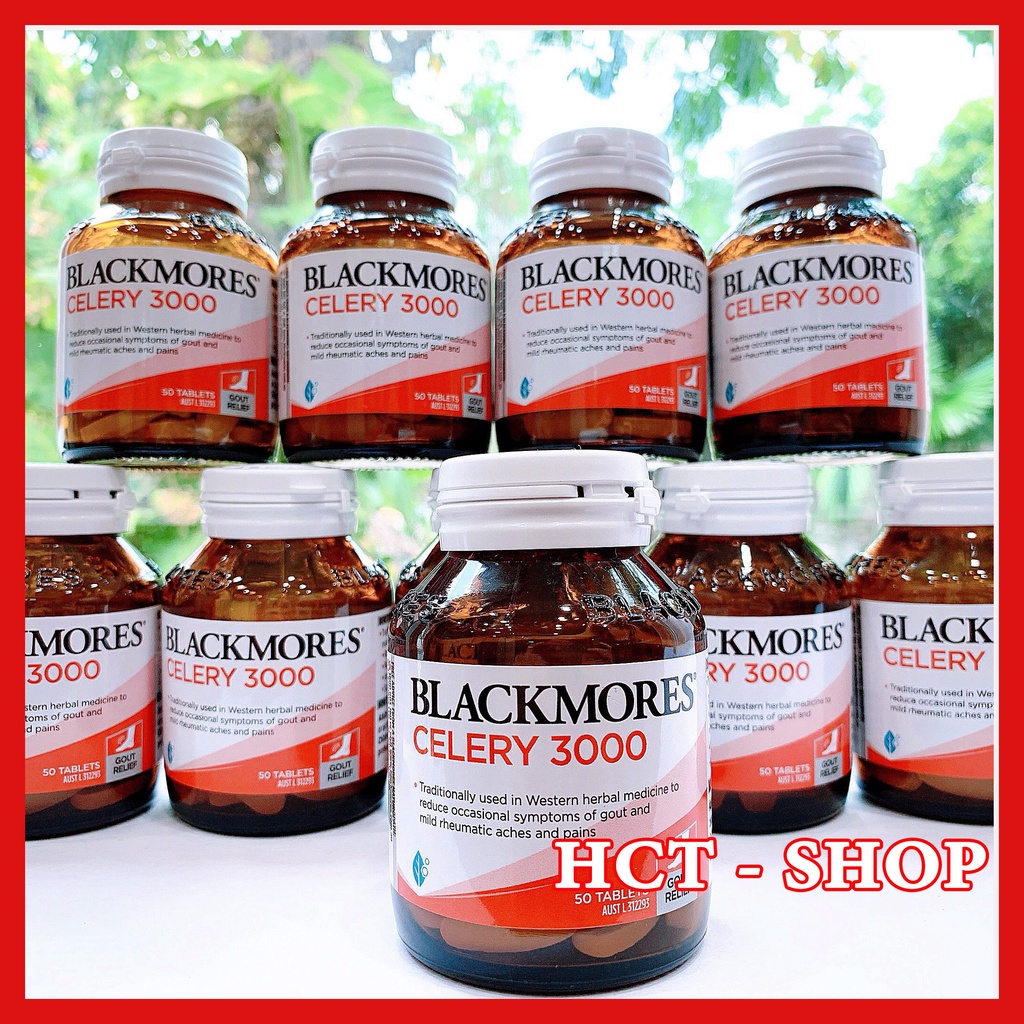 Viên Uống Hỗ Trợ Bệnh Gút Blackmores Celery Gout Lọ 50 Viên -