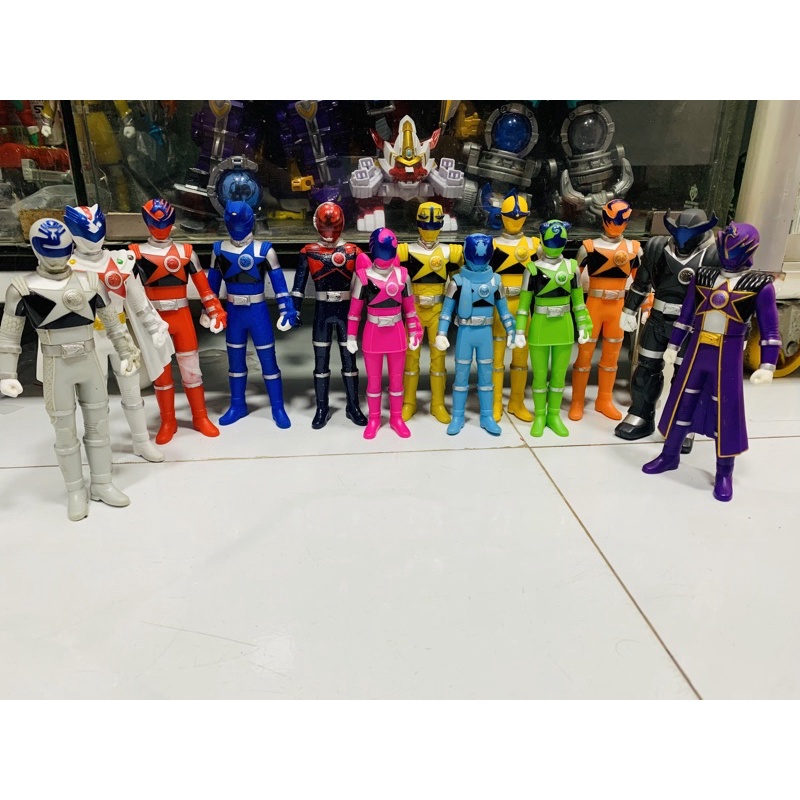 Đồ chơi mô hình Sofubi Super Sentai Uchu Sentai Kyuranger Kyutama Nguyên set 18cm