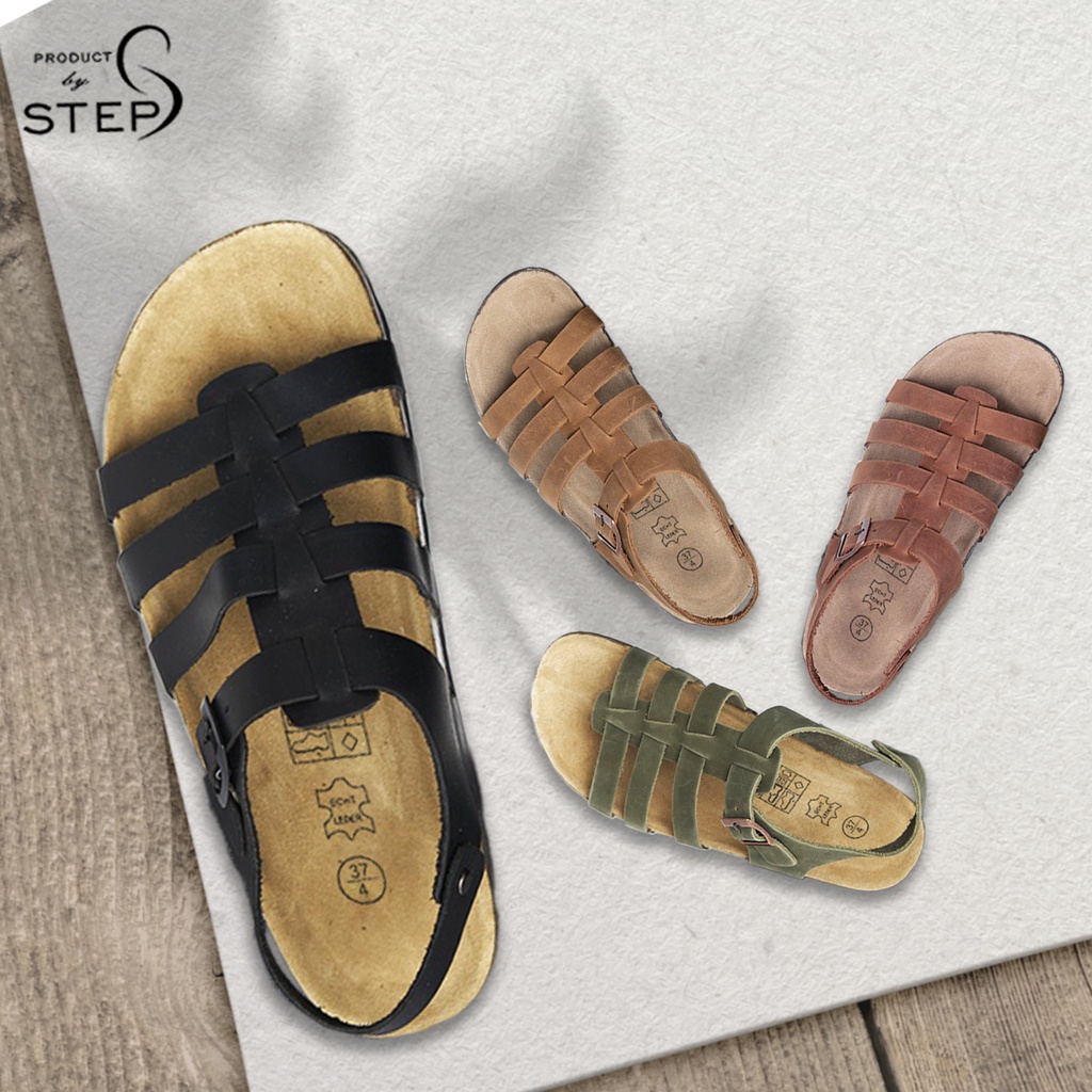 [Sandal] Giày đế trấu Unisex Da Quai chiến binh (Size 35-39)
