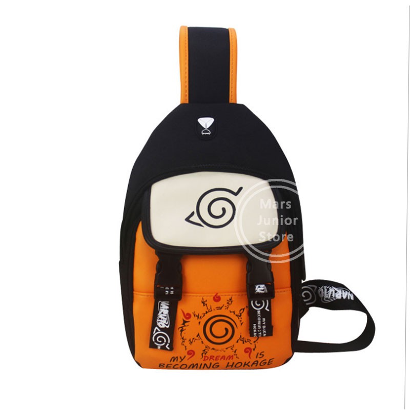 Naruto Túi Đeo Chéo Vai Họa Tiết Hoạt Hình uzumaki naruto hatake kakashi uchiha sasuke Cho Nam