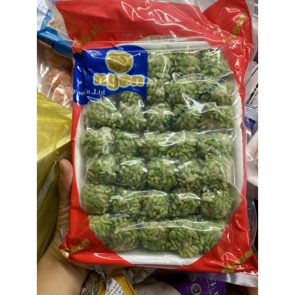 Chả cá tẩm cốm xanh