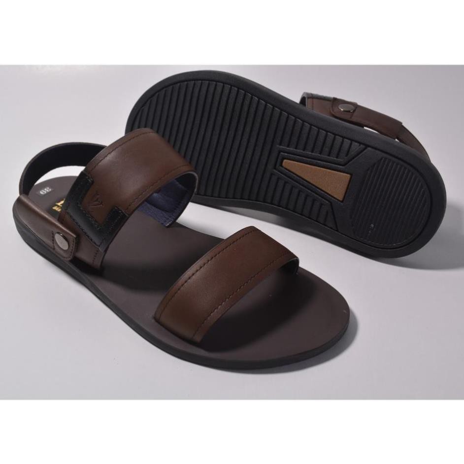 Sandal Nam Cao Cấp Quai Ngang Da Bò Đế Nhẹ Êm 65SD2 -az1