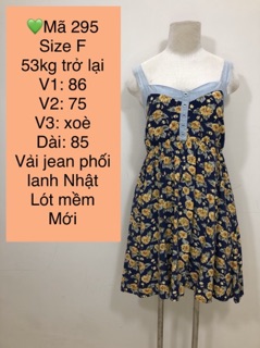 [ĐĐ293296] Đầm 2 dây dáng dài 2hand Nhật