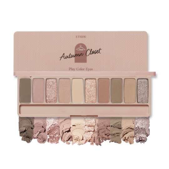 Bảng Phấn Mắt 10 màu Etude Màu Sắc Thời Trang 90g Play Color Eyes bảng màu Autumn Closet