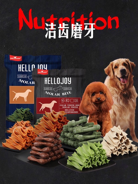 SNACK - XƯƠNG GẶM sạch răng cho thú cưng