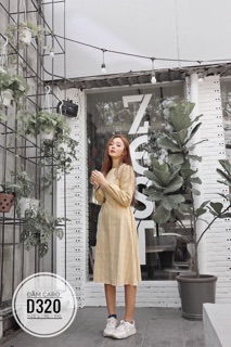 Bigsize Đầm caro D320
