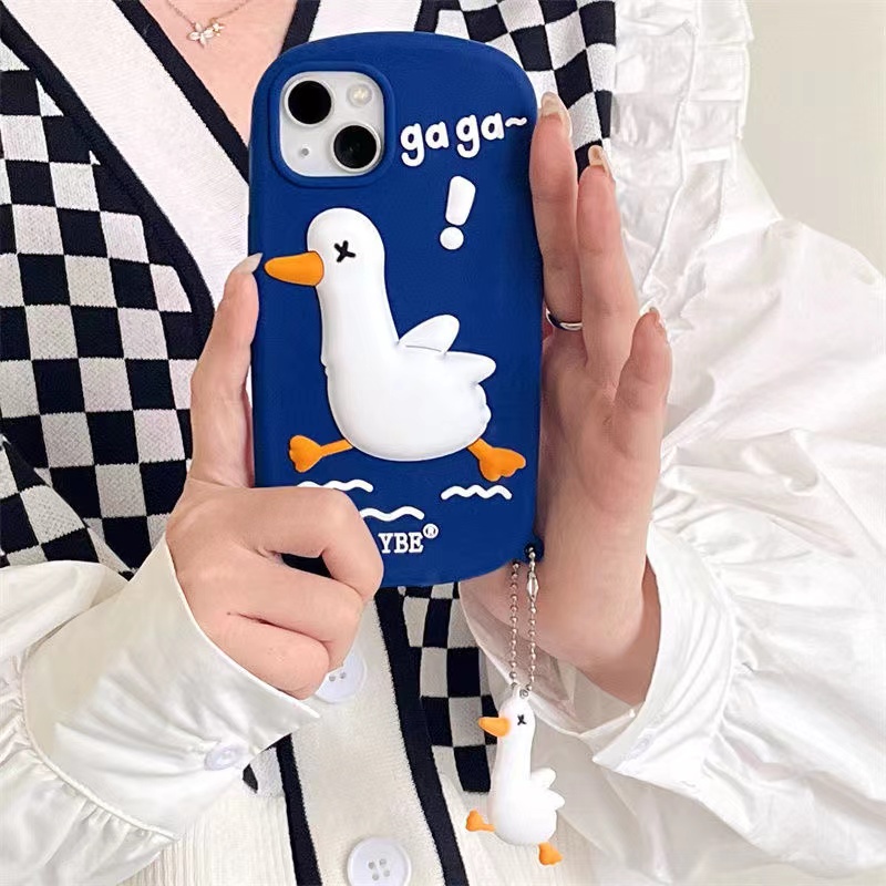 Ốp Điện Thoại Mềm Chống Sốc Chống Sốc In Hình Vịt Hoạt Hình Cho iPhone 7 8P X XS XR XSMAX 11 12 13promax