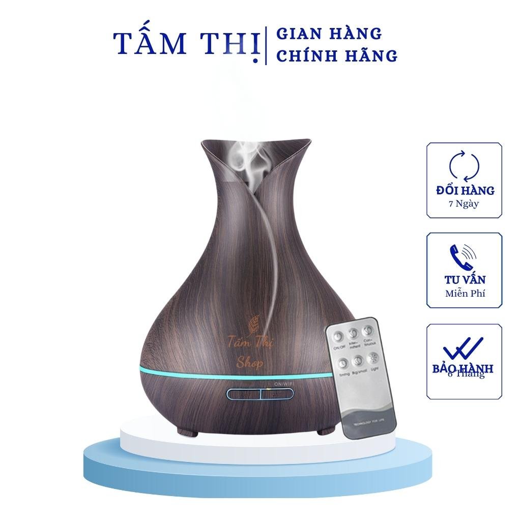 Máy Xông Tinh Dầu TẤM THỊ Aroma Tulip 550ml Khuếch Tán Tinh Dầu Phun Sương Tạo Ẩm Tỏa Hương Thơm Phòng Và Đuổi Muỗi