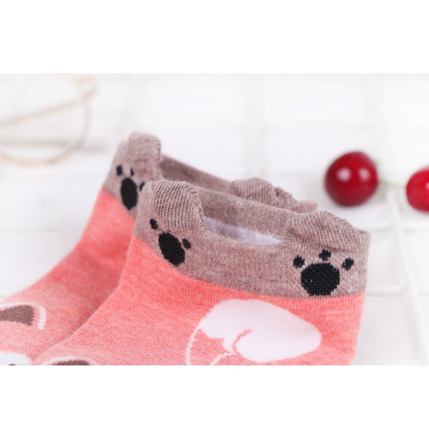 Set vớ cotton thun hình chó cute